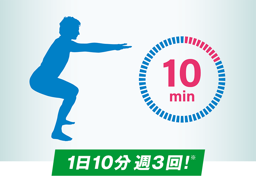 1日10分週3回！